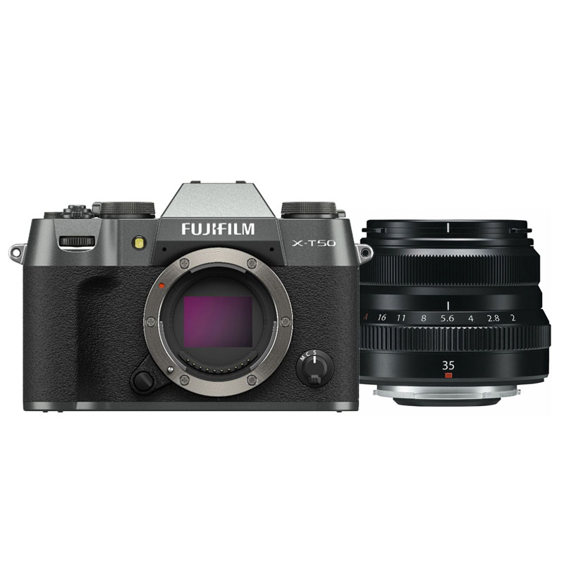 Fujifilm X-T50 charcoal argento + XF 35mm F/2.0