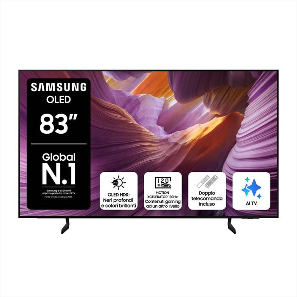 SAMSUNG - Smart TV OLED UHD 4K 83" QE83S85FAEXZT-Graphite Black