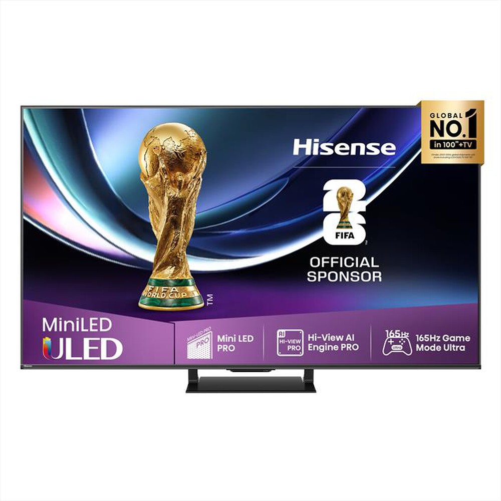 HISENSE - Smart Tv Mini LED PRO 55" 4K 55U7Q PRO 165Hz-NERO