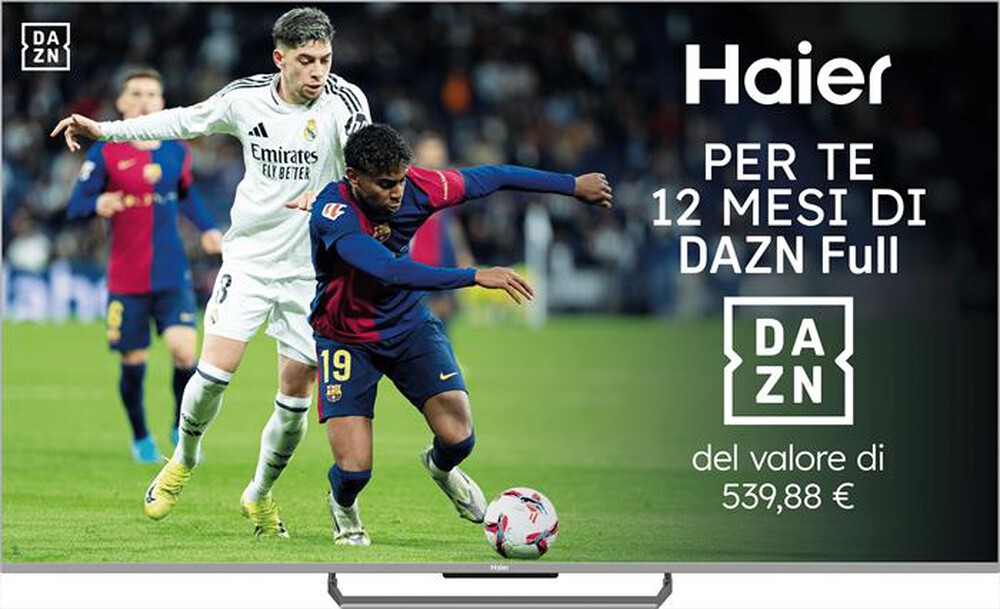 HAIER - Smart TV MINI LED UHD 4K 75" H75M90EUX 144Hz-Nero