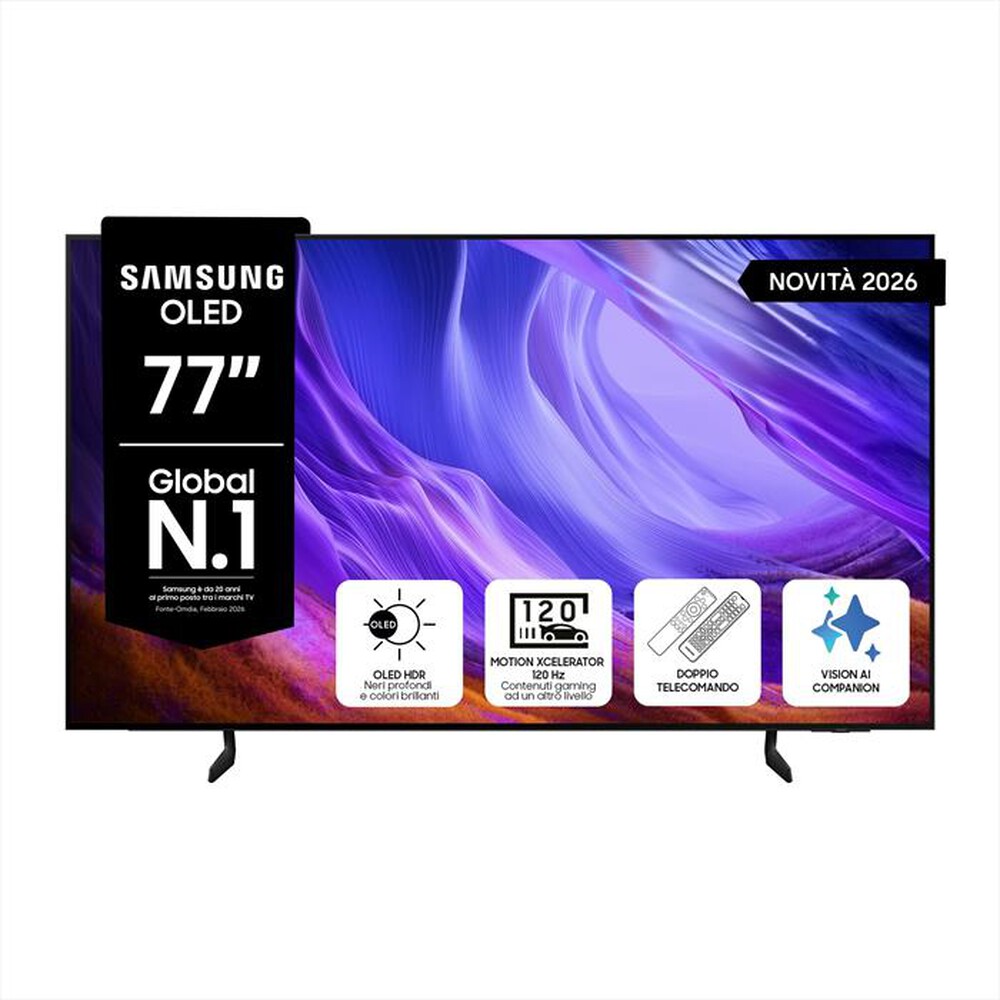 SAMSUNG - Smart TV OLED 4K AI 77" QE77S85HAEXZT-Black