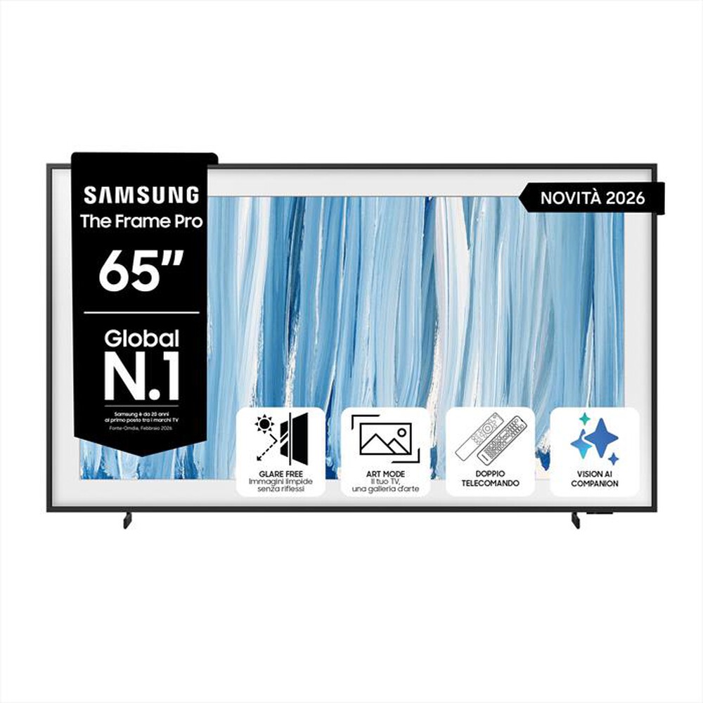 SAMSUNG - Smart TV The Frame Pro QLED AI 65" QE65LS03HWUXZT-Black