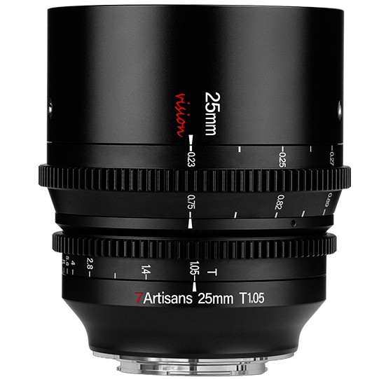 7artisans 25 mm T1.05 Panasonic/Leica/Sigma (attacco L) Nero