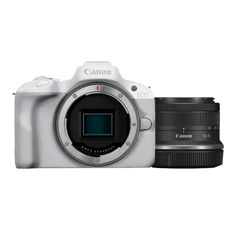 Canon EOS R50 Bianco + Canon EOS RF-S 18-45mm