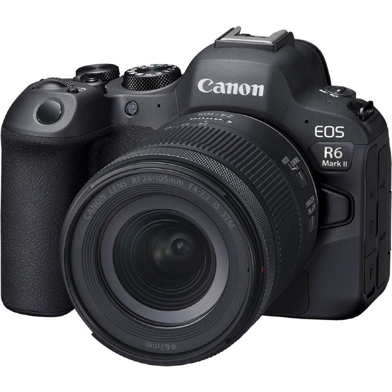 Corpo Canon EOS R6 Mark II + RF 24-105mm F/4-7.1 IS STM