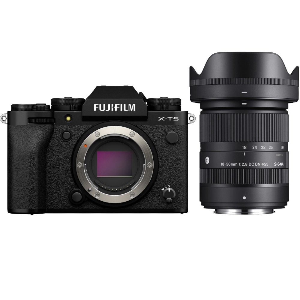 Fujifilm X-T5 nero + Sigma 18-50mm F/2.8 DC DN Contemporary Fujifilm X