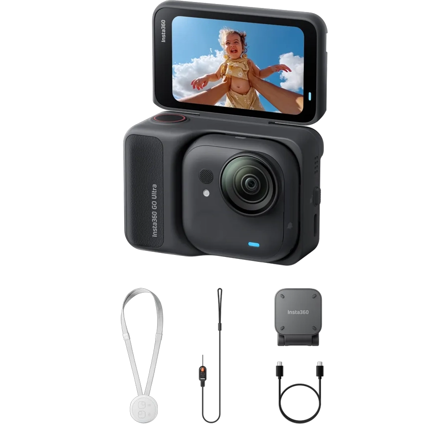 Insta360 GO Ultra Pacchetto Standard Nero Mezzanotte