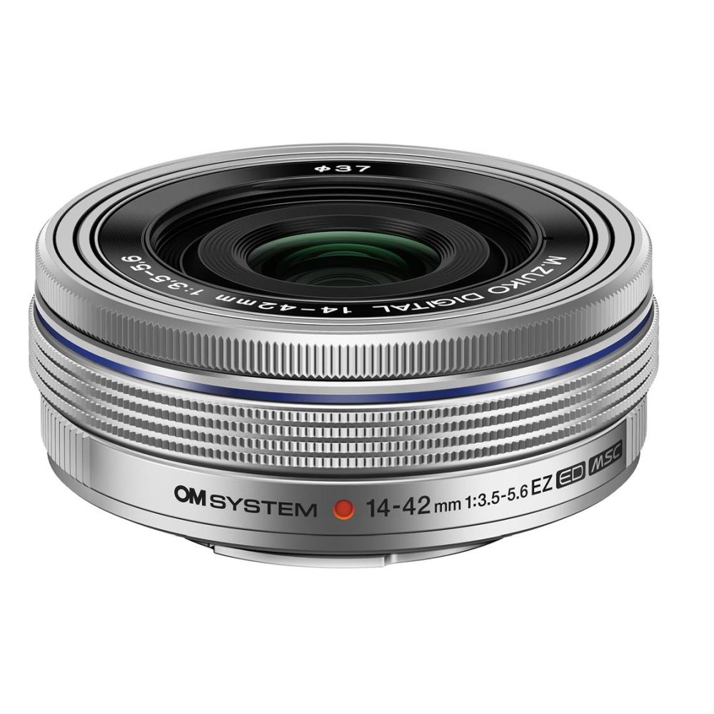 OM SYSTEM M.Zuiko Digital ED 14-42mm F/3.5-5.6 EZ Pancake argento