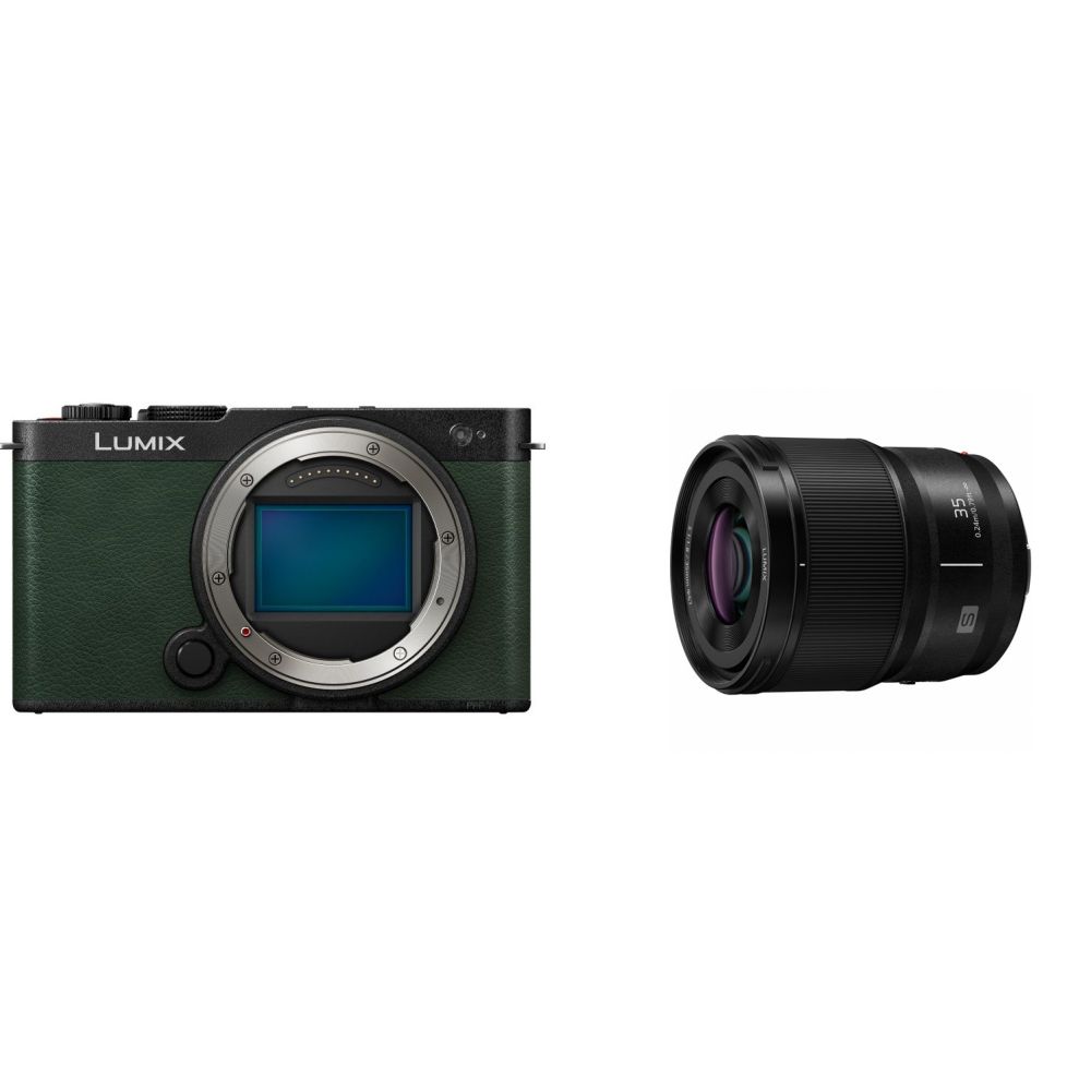 Panasonic Lumix S9 Corpo Dark Olive + Lumix S 35mm F/1.8