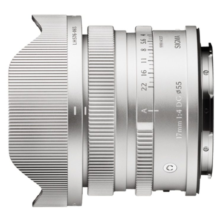 SIGMA 17mm f/4 DG Contemporary attacco L - Argento