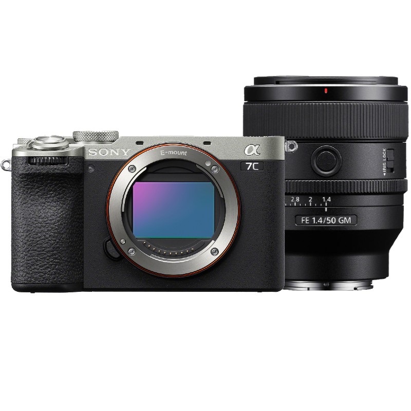 Sony A7C II argenta + 50mm F/1.4 GM